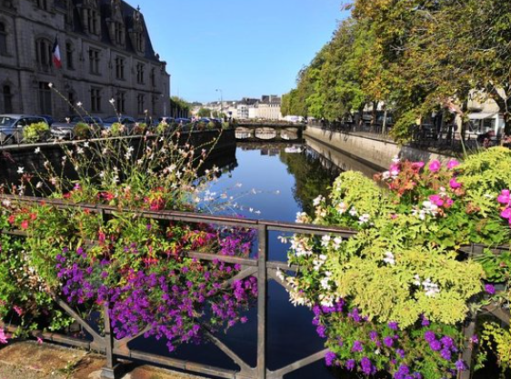Promenade des bords de l'Odet à Quimper, promenade accessible